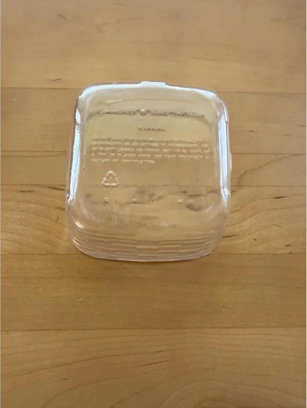 Longaberger Basket Clear Plastic Protector Lots of Luck 49018 4.25L x 4.25W x 3H